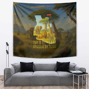 Angola Tapestry Savannah Wildlife and African Animal - African Pride