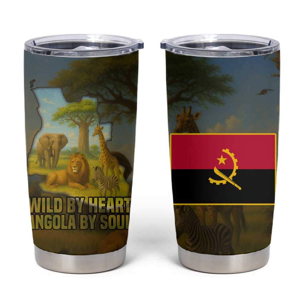 Angola Tumbler Cup Savannah Wildlife and African Animal - African Pride