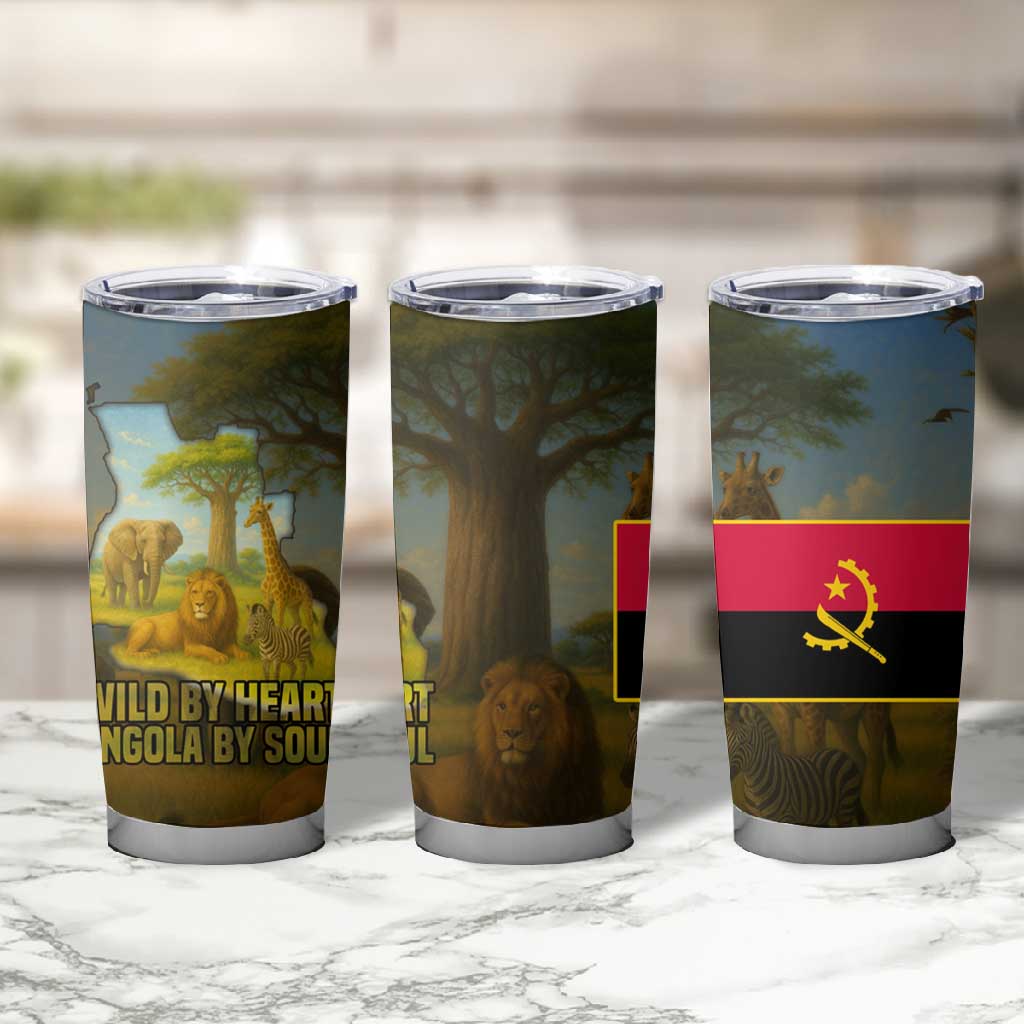 Angola Tumbler Cup Savannah Wildlife and African Animal - African Pride