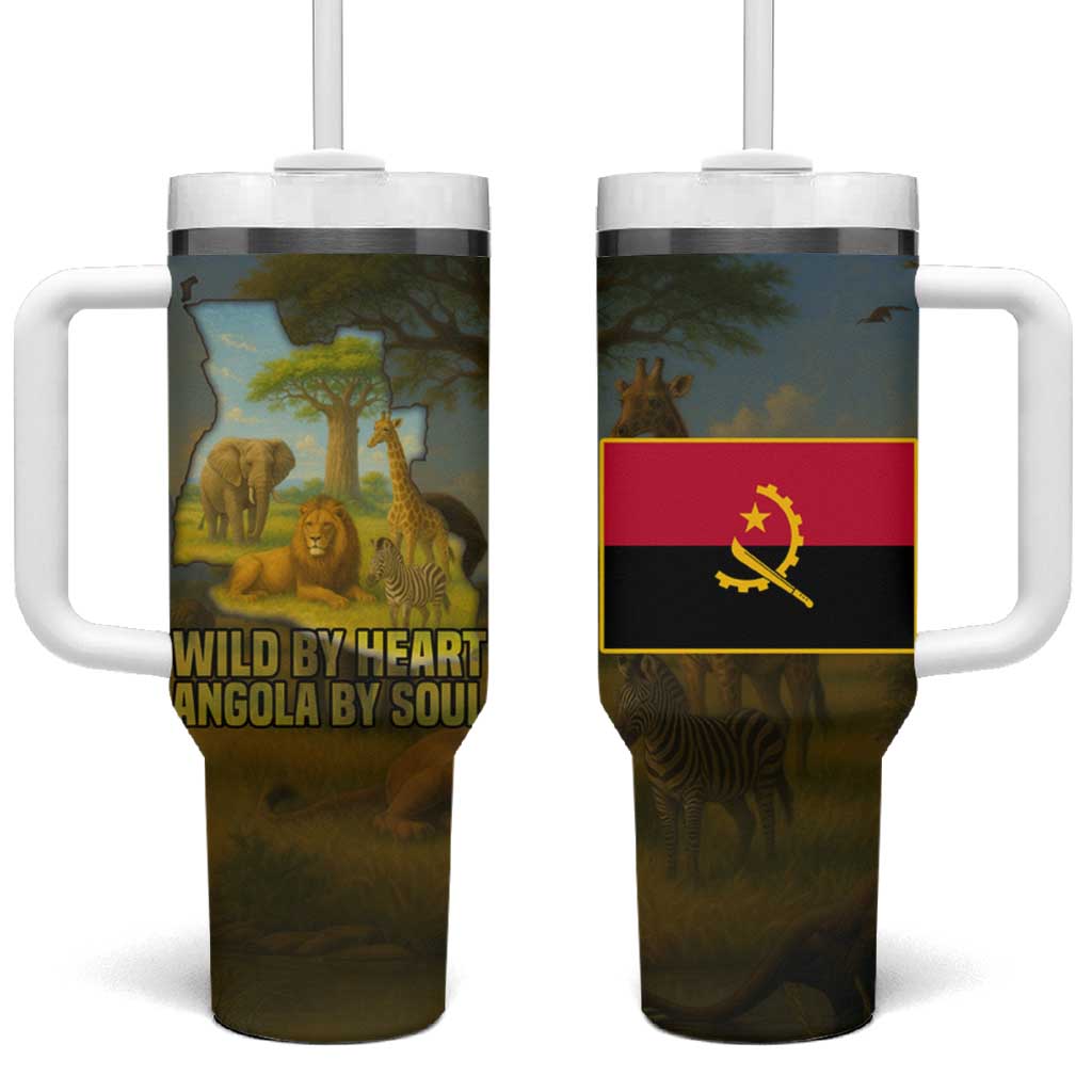 Angola Tumbler With Handle Savannah Wildlife and African Animal - African Pride