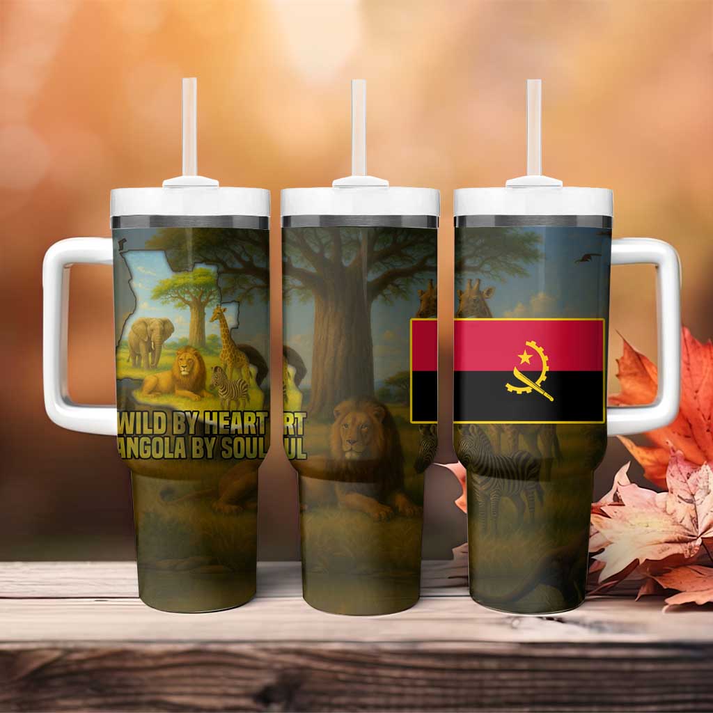 Angola Tumbler With Handle Savannah Wildlife and African Animal - African Pride