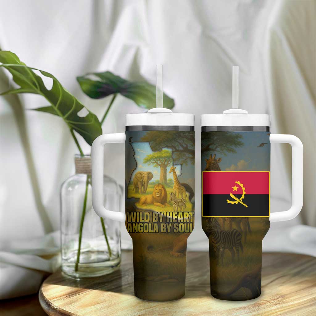 Angola Tumbler With Handle Savannah Wildlife and African Animal - African Pride
