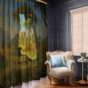 Angola Window Curtain Savannah Wildlife and African Animal - African Pride