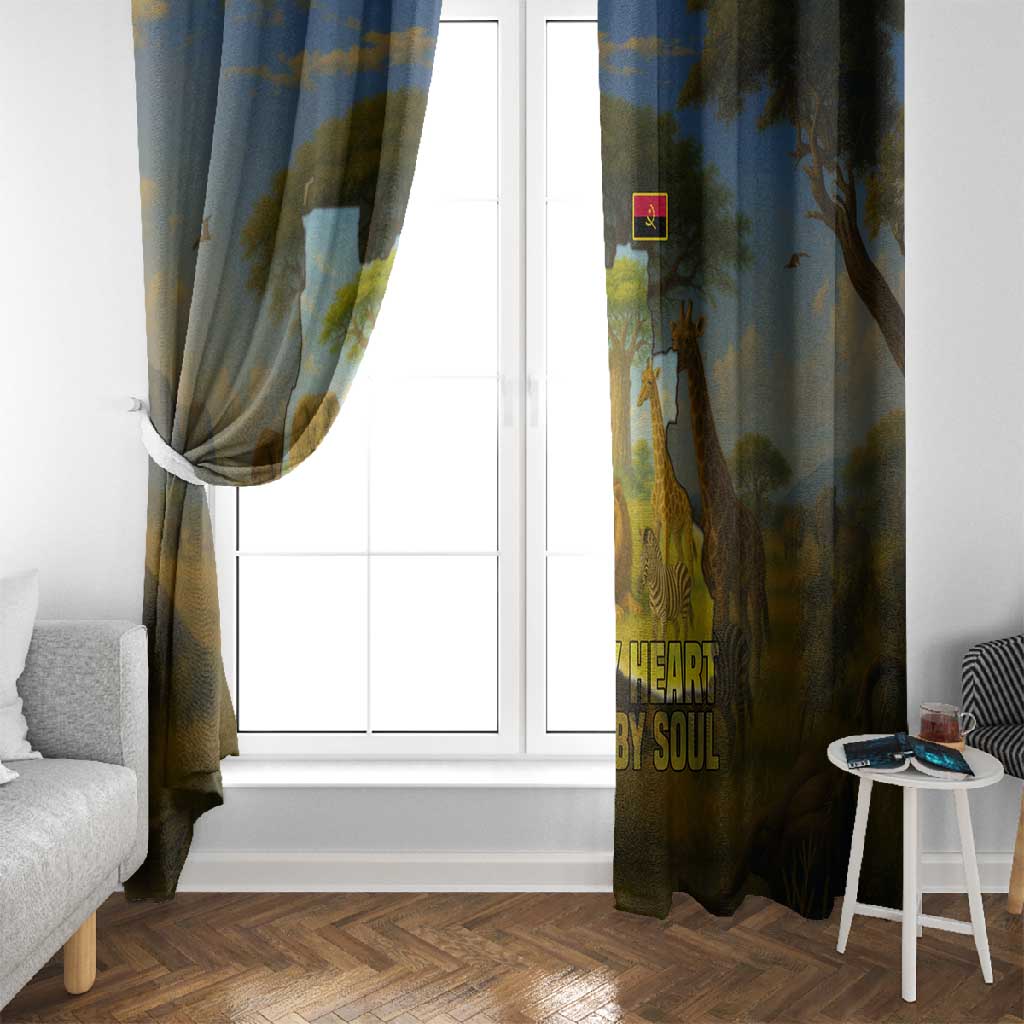 Angola Window Curtain Savannah Wildlife and African Animal - African Pride