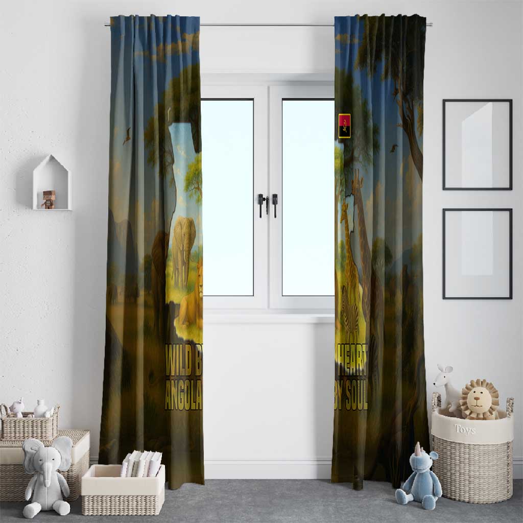 Angola Window Curtain Savannah Wildlife and African Animal - African Pride