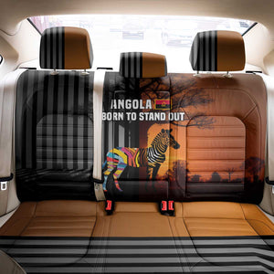 Angola Back Car Seat Cover Sunset Zebra Design and African Nature - African Pride