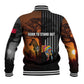 Angola Baseball Jacket Sunset Zebra Design and African Nature - African Pride