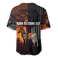 Angola Baseball Jersey Sunset Zebra Design and African Nature - African Pride