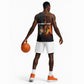 Angola Basketball Jersey Sunset Zebra Design and African Nature - African Pride