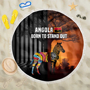 Angola Beach Blanket Sunset Zebra Design and African Nature - African Pride