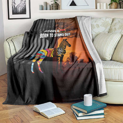 Angola Blanket Sunset Zebra Design and African Nature - African Pride