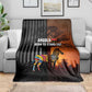Angola Blanket Sunset Zebra Design and African Nature - African Pride