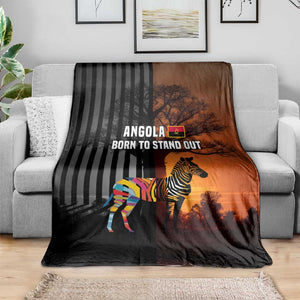 Angola Blanket Sunset Zebra Design and African Nature - African Pride