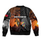 Angola Bomber Jacket Sunset Zebra Design and African Nature - African Pride