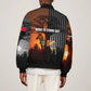 Angola Bomber Jacket Sunset Zebra Design and African Nature - African Pride