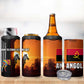 Angola 4 in 1 Can Cooler Tumbler Sunset Zebra Design and African Nature - African Pride