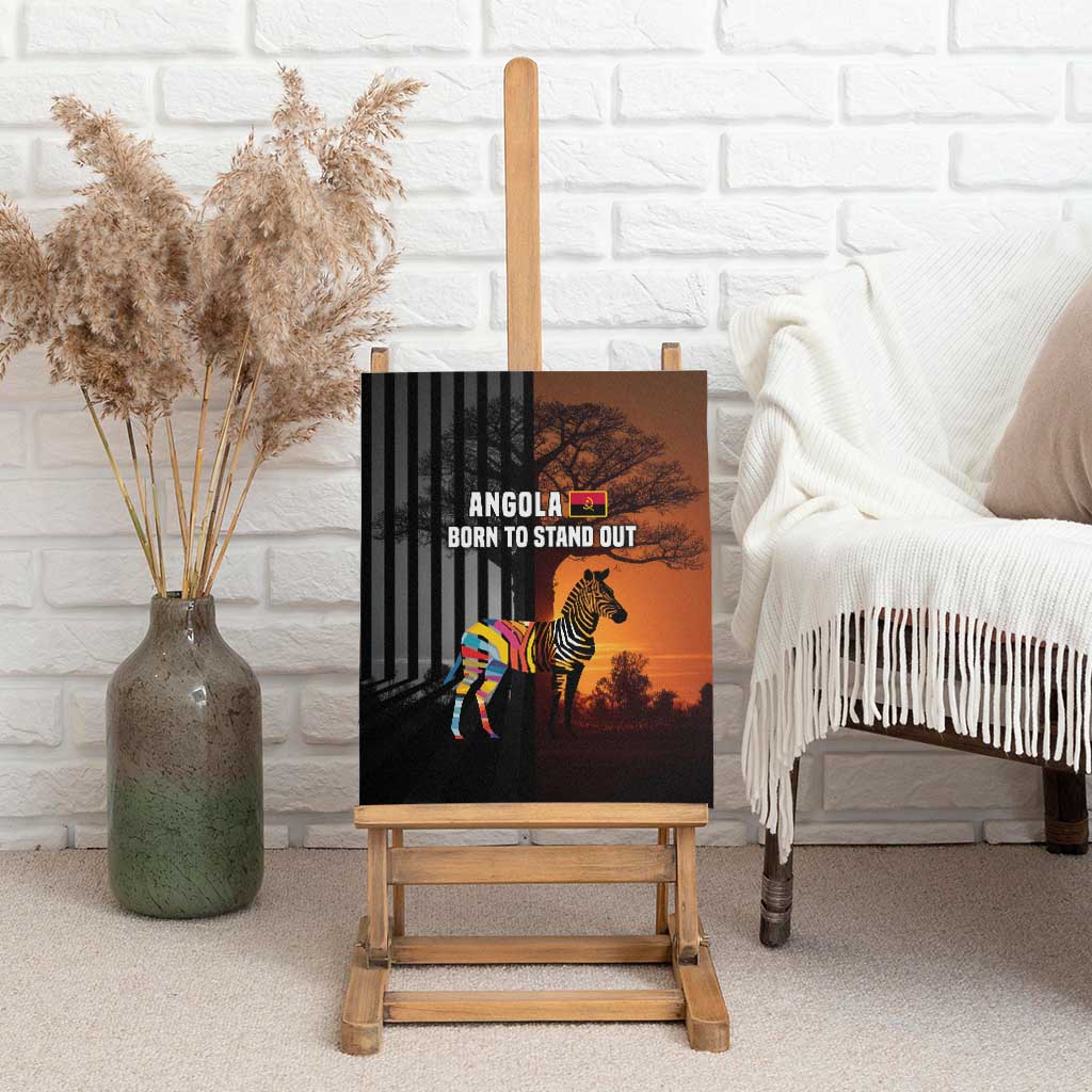 Angola Canvas Wall Art Sunset Zebra Design and African Nature - African Pride