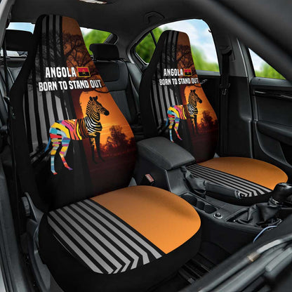 Angola Car Seat Cover Sunset Zebra Design and African Nature - African Pride