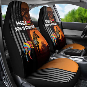 Angola Car Seat Cover Sunset Zebra Design and African Nature - African Pride