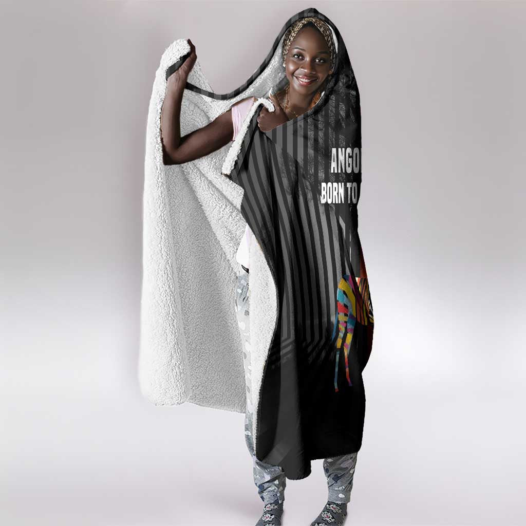 Angola Hooded Blanket Sunset Zebra Design and African Nature - African Pride