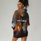 Angola Hoodie Dress Sunset Zebra Design and African Nature - African Pride