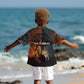 Angola Kid Hawaiian Shirt Sunset Zebra Design and African Nature - African Pride
