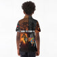 Angola Kid Polo Shirt Sunset Zebra Design and African Nature - African Pride