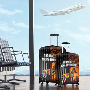 Angola Luggage Cover Sunset Zebra Design and African Nature - African Pride