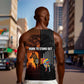 Angola Men Tank Top Sunset Zebra Design and African Nature - African Pride