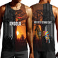 Angola Men Tank Top Sunset Zebra Design and African Nature - African Pride