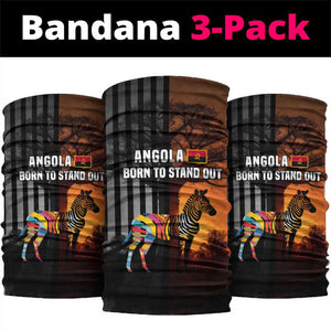 Angola Neck Gaiter Sunset Zebra Design and African Nature - African Pride