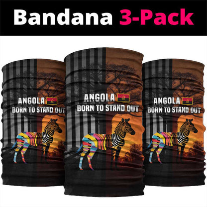 Angola Neck Gaiter Sunset Zebra Design and African Nature - African Pride