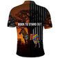 Angola Polo Shirt Sunset Zebra Design and African Nature - African Pride