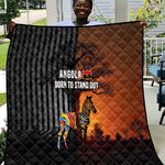 Angola Quilt Sunset Zebra Design and African Nature - African Pride