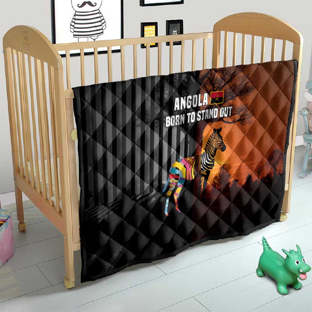 Angola Quilt Sunset Zebra Design and African Nature - African Pride