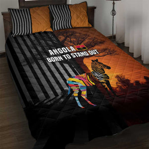 Angola Quilt Bed Set Sunset Zebra Design and African Nature - African Pride