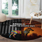 Angola Round Carpet Sunset Zebra Design and African Nature - African Pride