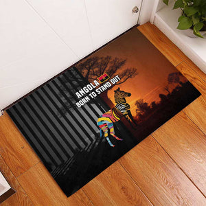 Angola Rubber Doormat Sunset Zebra Design and African Nature - African Pride