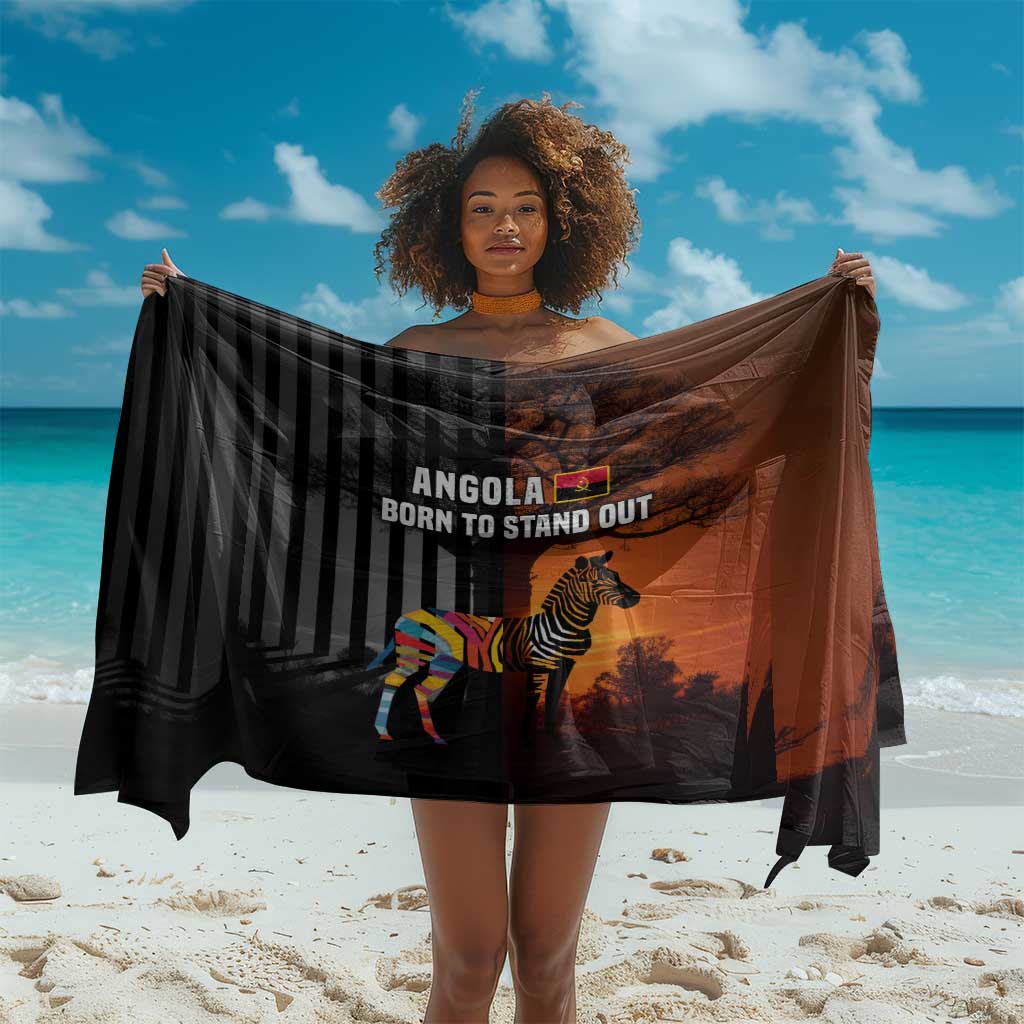 Angola Sarong Sunset Zebra Design and African Nature - African Pride