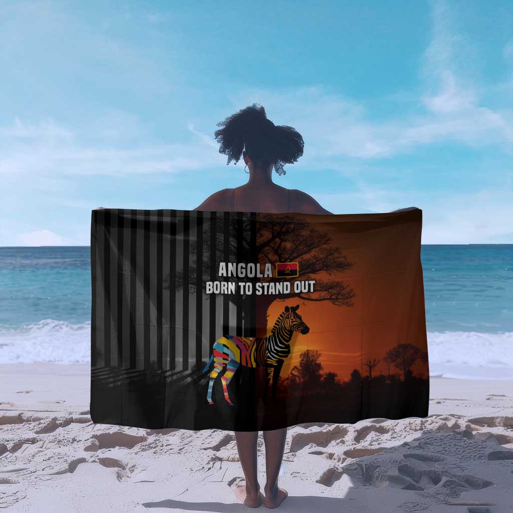 Angola Sarong Sunset Zebra Design and African Nature - African Pride