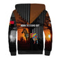 Angola Sherpa Hoodie Sunset Zebra Design and African Nature - African Pride