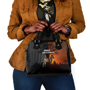 Angola Shoulder Handbag Sunset Zebra Design and African Nature - African Pride