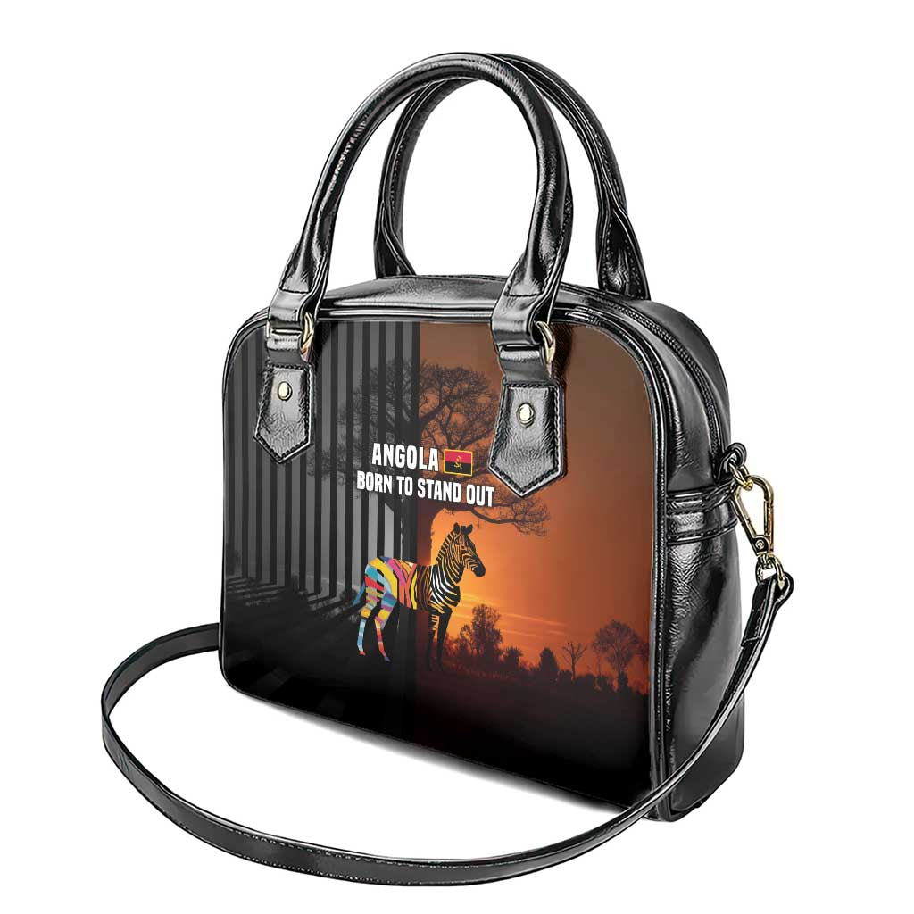 Angola Shoulder Handbag Sunset Zebra Design and African Nature - African Pride