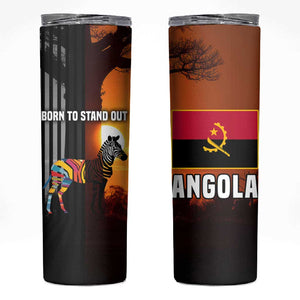 Angola Skinny Tumbler Sunset Zebra Design and African Nature - African Pride