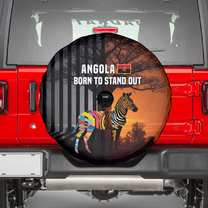 Angola Spare Tire Cover Sunset Zebra Design and African Nature - African Pride