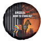 Angola Spare Tire Cover Sunset Zebra Design and African Nature - African Pride
