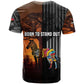 Angola T shirt Sunset Zebra Design and African Nature - African Pride