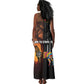Angola Tank Maxi Dress Sunset Zebra Design and African Nature - African Pride