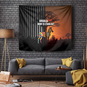 Angola Tapestry Sunset Zebra Design and African Nature - African Pride