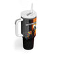 Angola Tumbler With Handle Sunset Zebra Design and African Nature - African Pride